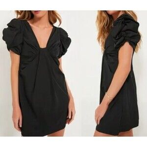 Tuckernuck Hyacinth House Black Tinsley Mini Dress XXS NWT